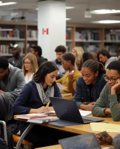 Students in Canada University